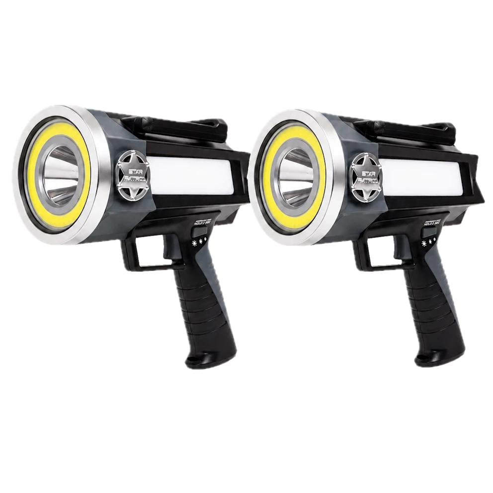2-Pack Star Patrol Rechargeable Flashlight (Platinum Edition) only