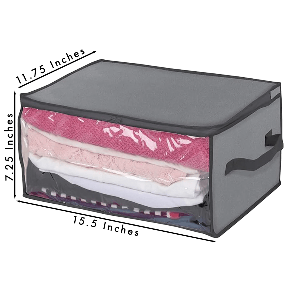 Conveniently sized to fit under the bed or in the closet