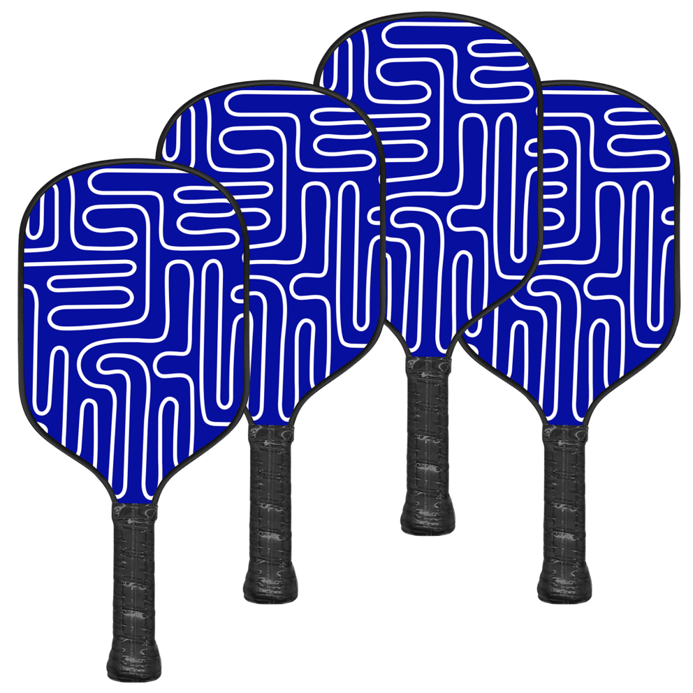 White/Blue Pipe Pattern
