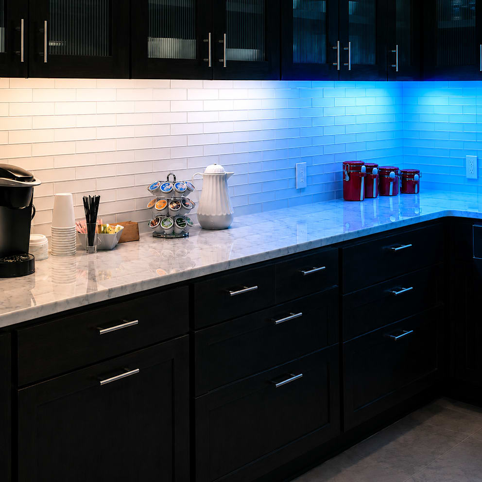 Adjust color temperature from warm 2000K to cool 6500K.