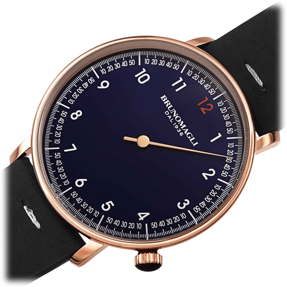 Rose Gold w/ Gold Hand and Black Strap