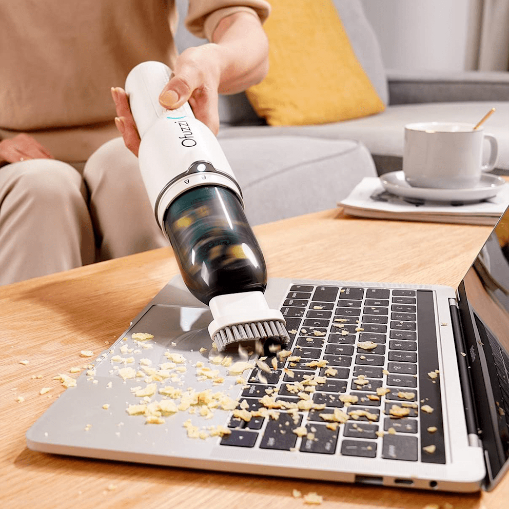 Clean delicate electronics using the included 2-in-1 brush nozzle.