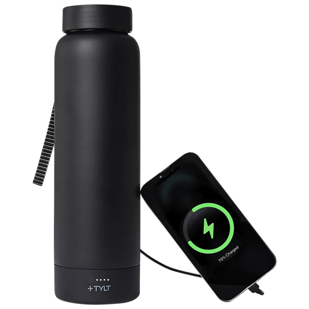 TYLT Power Bottle 2.0 24oz w/5700mAh Wireless Power Bank