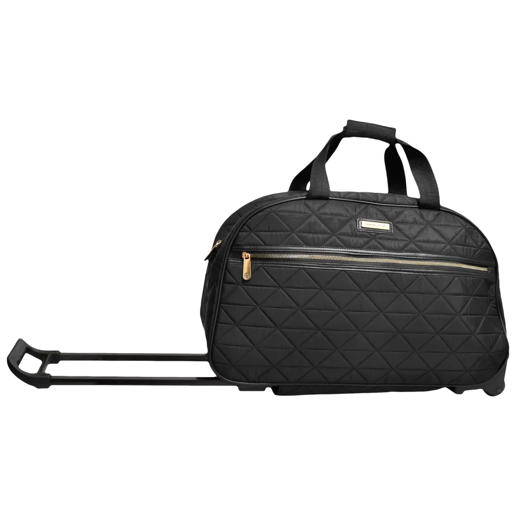 Adrienne vittadini quilted duffle bag deals