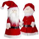 Valerie Parr Hill 16" Santa & Mrs. Claus Tree Topper Set