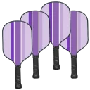 Purple Stripe/Solid Purple