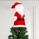 Valerie Parr Hill 16" Santa & Mrs. Claus Tree Topper Set