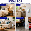 Ideal for bedrooms, kitchens, living rooms, garages, and more.