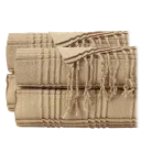 Pleated Plaid in Beige