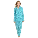 Aqua with White Dots