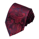 Burgundy Black Paisley