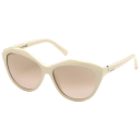 Ivory/Brown Mirror
