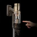 One-click dust bin emptying to keep your hands clean