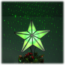 Silver Trim / Green Stars