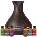 Mocha Oak Wood Diffuser with Winter Aromatherapy Oils - 6