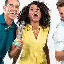 Built-in Bluetooth speaker connects to your smartphone or tablet