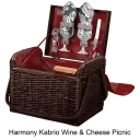 Harmony Collection Kabrio Wine & Cheese Picnic Basket