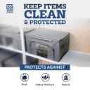 Keeps your items safe and protected from dust or insects