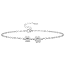 18k White Gold Plated