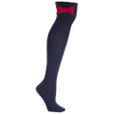 Grey/Burgundy Bow