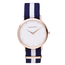 Rose Gold/Navy & White