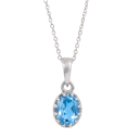 Swiss Blue Topaz - Necklace