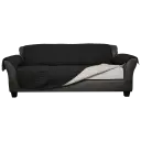 Silver/Black Sofa