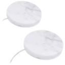 2-Pack Single - White Marble