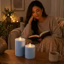 Enjoy peaceful moments with safe, flameless candles.