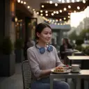 Built in LED lights add visibility for evening walks or tasks