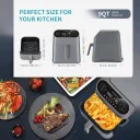 Spacious 9QT capacity with a design that fits right into your kitchen