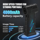Long-lasting battery for up to 2 hours of use