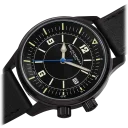 Black Case w/ Black Dial on Black Strap