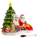 Mr. Christmas 10 Tree With Customizable Santa List (White Santa)