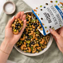 Bold, crunchy snack with plant protein and fiber for energy and digestion.