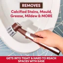 Powerful oscillating action for less scrubbing