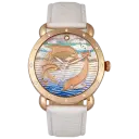 Rose Gold Case/White Band