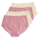 Mauve/Dark Mauve Crossdye/Solid Cream