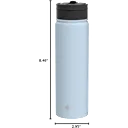 Fits just about any cup holder with it's slim design