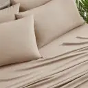 Ultra-soft and breathable 2000 thread count bamboo blend with a chambray weave