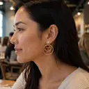 Brushed Gold Earrings