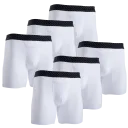 6" Cotton Basics Boxer Briefs (White)