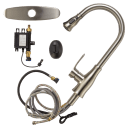 Brushed Nickel with Straight Handle