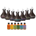 Mocha Oak Wood Diffuser with Top Aromatherapy Oils - 6