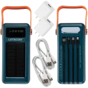 Solar charging capability is perfect for outdoor adventures