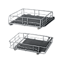 Open design provides clear visibility and easy access to stored items.