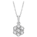 Unique Design Collar de Diamantes de 1/10 quilates $125