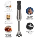 Powerful motor blends tough ingredients with just one hand