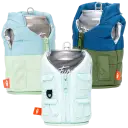 Seafoam Puffy Vest / Olive Green Puffy Vest / Powder Blue Cargo Vest