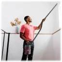 Includes an extension wand and accessories for cleaning from top to bottom